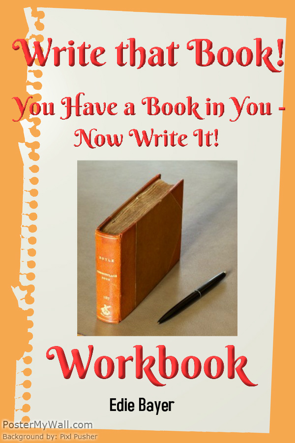Write that Book!  You Have a Book in You - Now Write It! Workbook